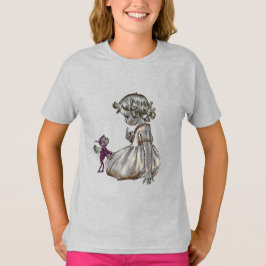 Lila Fairy & Girl Tshirt T Shirt