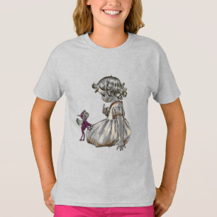 Lila Fairy & Girl Tshirt T Shirt