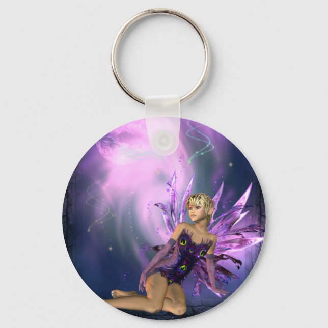 Lila Fairy Keychain Nyckelring (Framsida)