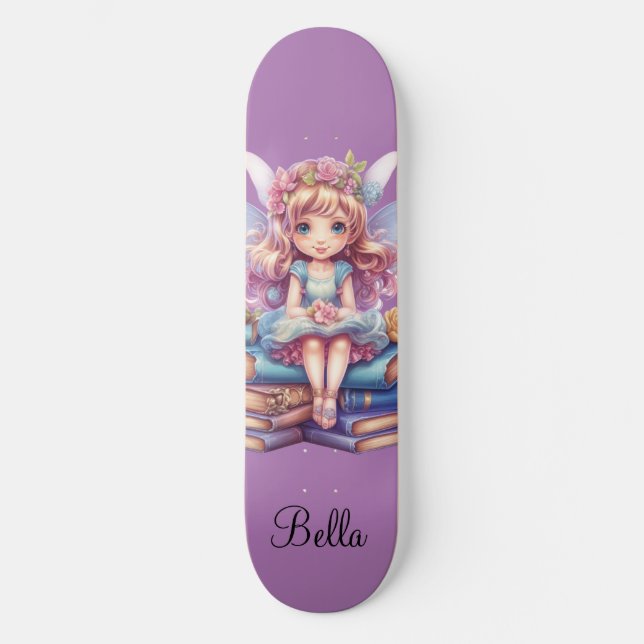 lila Fairy Magi Mini Skateboard Bräda 18,5 Cm (Framsida)