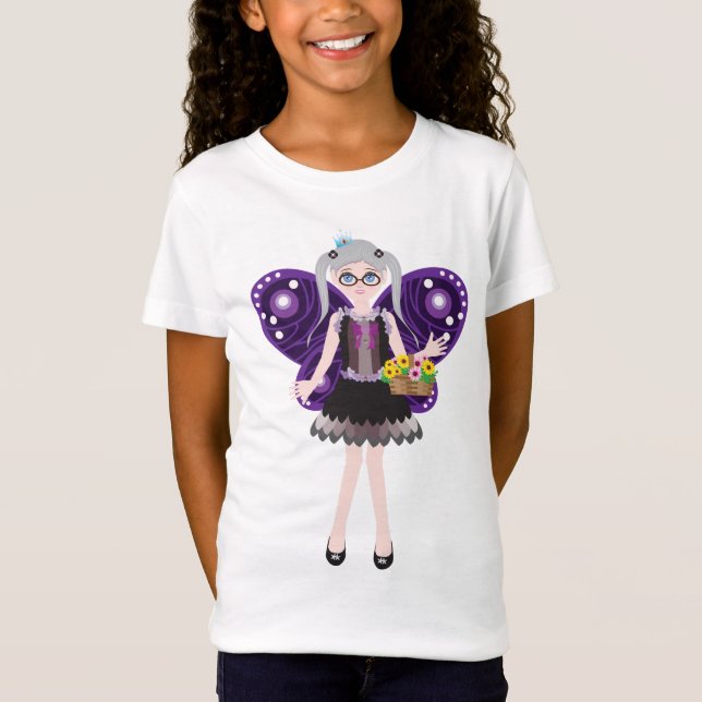 Lila Fairy Princess T Shirt (Framsida)
