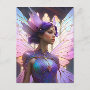Lila Fairy Vykort