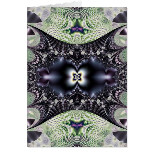 Lila Fairytale Hälsningskort (Framsidan)