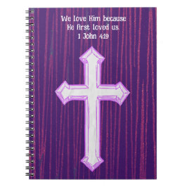 Lila Faith Kor Bible Verse Journal Anteckningsbok