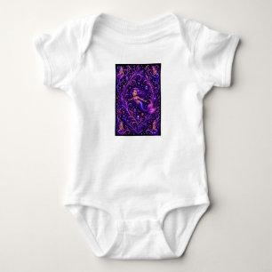 Lila fantasimermaid glitter havskonst   Magisk T Shirt