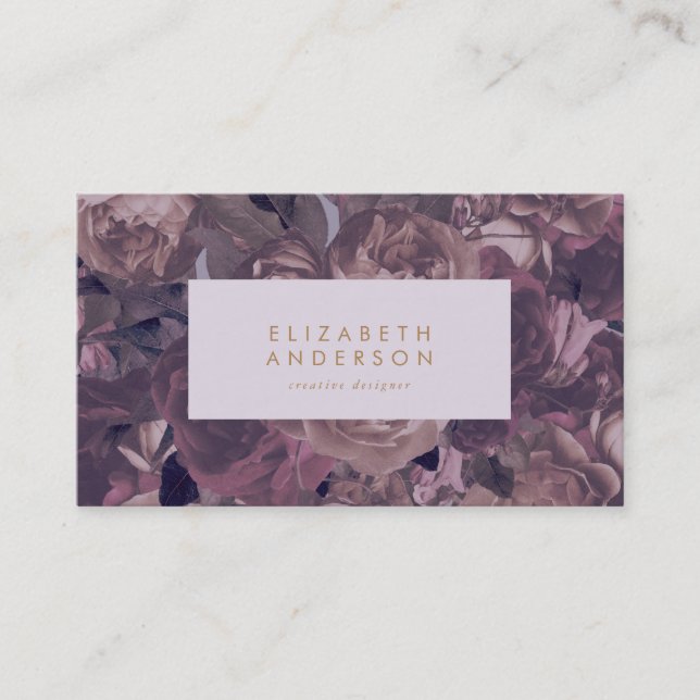 Lila Fantasy Affärskort Visitkort (Framsida)