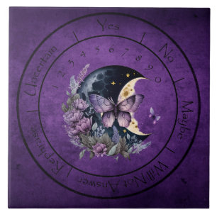 Lila Fantasy Butterfly Pendulum Kakelplatta