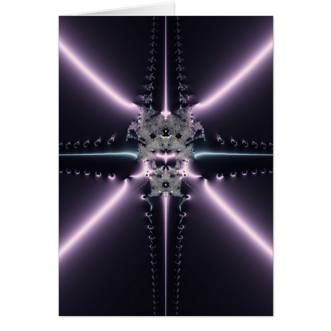 Lila Fantasy Hälsningskort (Framsidan)