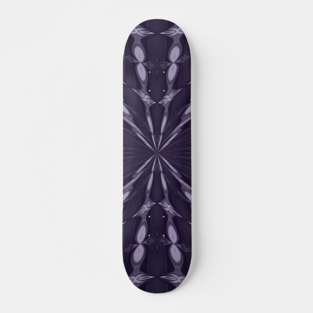 Lila Fantasy Mini Skateboard Bräda 18,7 Cm (Framsida)
