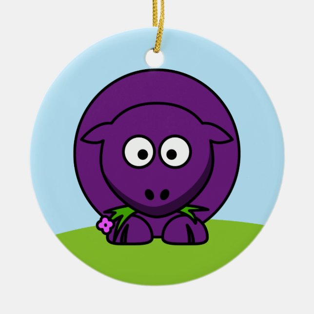 Lila får ornament (Framsidan)