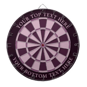 Lila Färg Dartboard med Anpassningsbar Text Darttavla