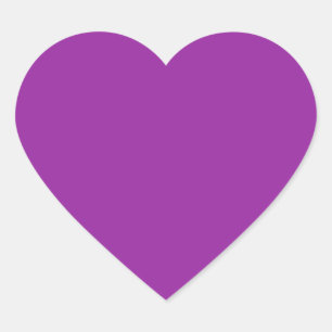 Lila Färg Heart Hjärtformat Klistermärke