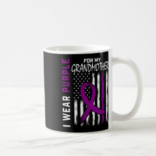 Lila farmor farmor farmor Pankreascancer Medveten Kaffemugg