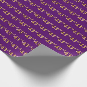 Lila, Faux Guld 43:e (43:e) händelsen Presentpapper