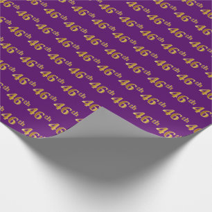 Lila, Faux Guld 46:e (46:e) händelsen Presentpapper