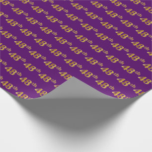 Lila, Faux Guld 48:e (48:e) händelsen Presentpapper