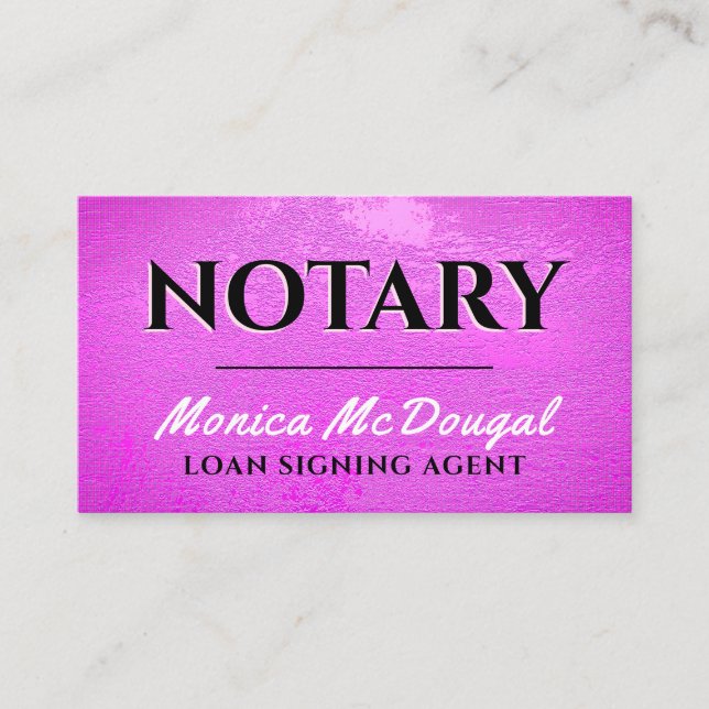 Lila faux struktur affärskort visitkort (Framsida)