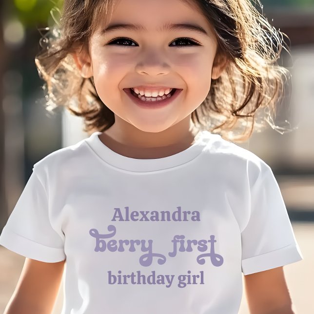 Lila fe första bär första födelsedag t shirt (Skapare uppladdad)
