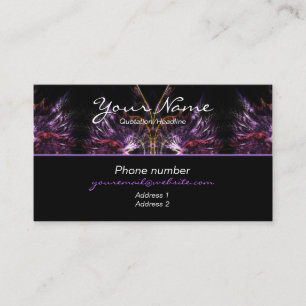 Lila FeathersBusiness Card Visitkort