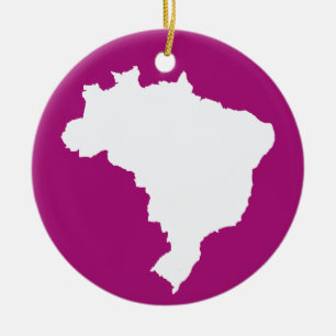 Lila Festive Brazil vid Emporio Moffa Julgransprydnad Keramik