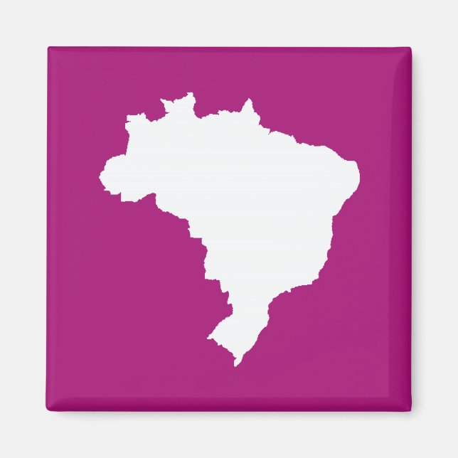 Lila Festive Brazil vid Emporio Moffa Magnet (Framsidan)