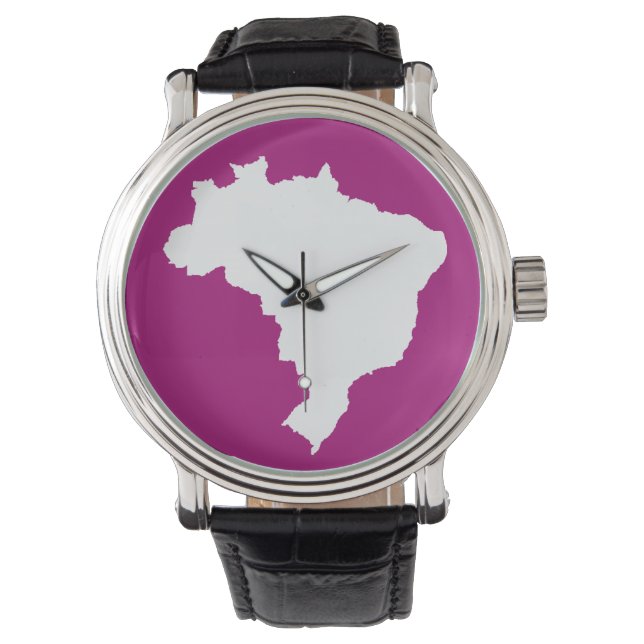 Lila Festlig Brasilien Armbandsur (Framsida)