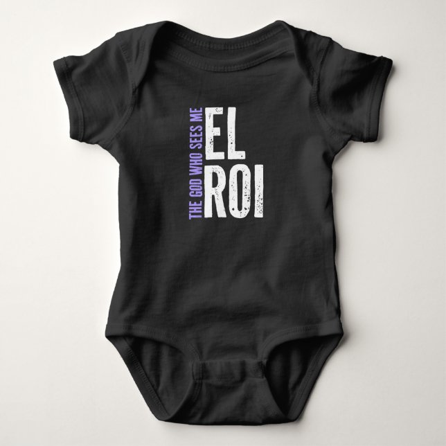 Lila Fet El Roi - Gud som ser mig  T Shirt (Framsida)