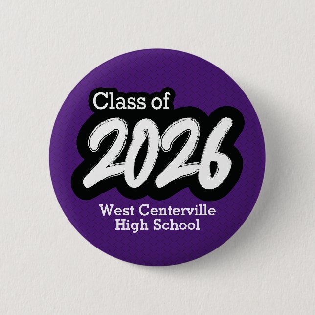 Lila fet penselklass för 2026-knapp knapp (Framsida)