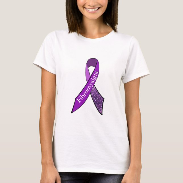 Lila Fibromyalgia Womens Shirt Tröja (Framsida)
