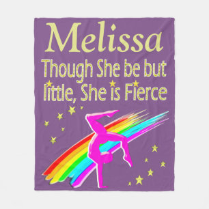 LILA FIERCE GYMNAST PERSONLIG BLANKET FLEECEFILT