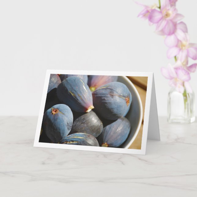 Lila Fig Fruit in Bowl Kort (Orkide)