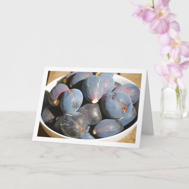 Lila Fig Fruit in Bowl Kort (Orkide)