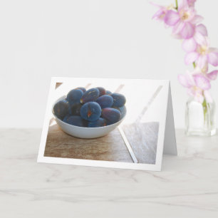 Lila Fig Fruit in Bowl Kort