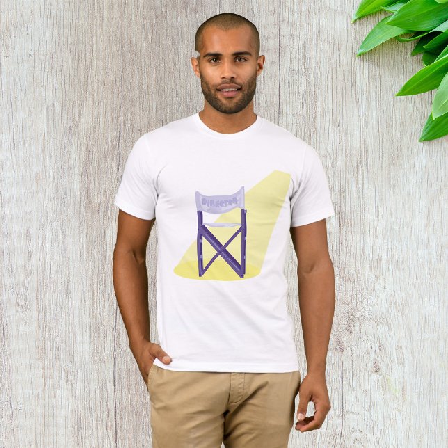 Lila filmregissörsstol med spotlight t shirt (Skapare uppladdad)