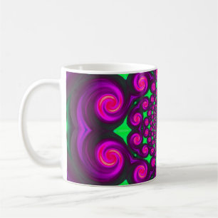 Lila Fire Swirl Mugg