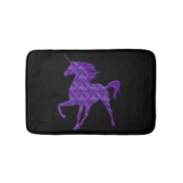 Lila Fire Unicorn Bath Mat Badrumsmatta