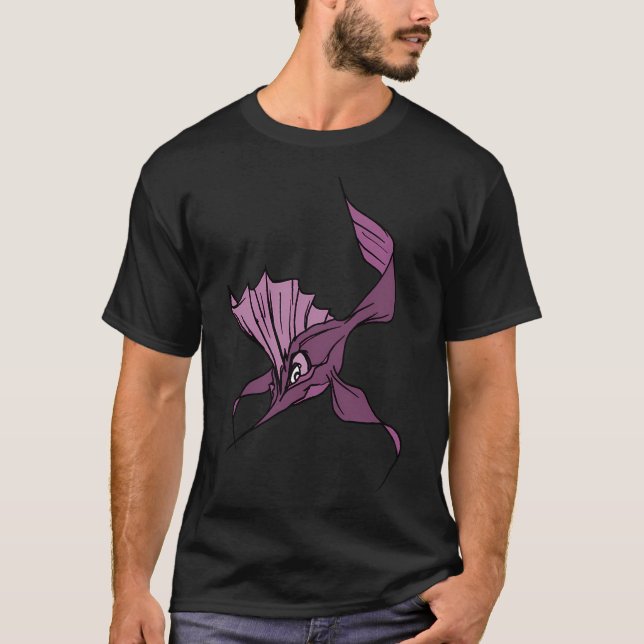 Lila Fisk T Shirt (Framsida)