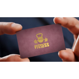 Lila Fitness Personal Trainer Kettlebell Barbell Visitkort