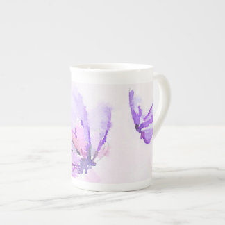 Lila Fjäril Ben Kina Mugg Benporslin Mugg