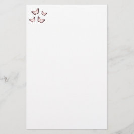 Lila Fjärilar Pappersvaror Brevpapper