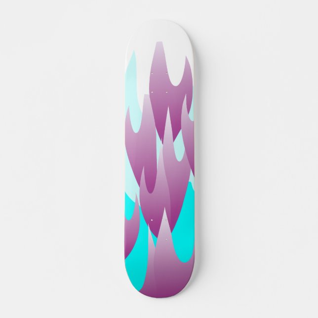 Lila Flame Skateboard Bräda 20,5 Cm (Framsida)