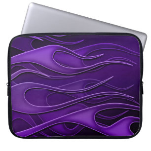 Lila Flames Mönster Laptop sleeve