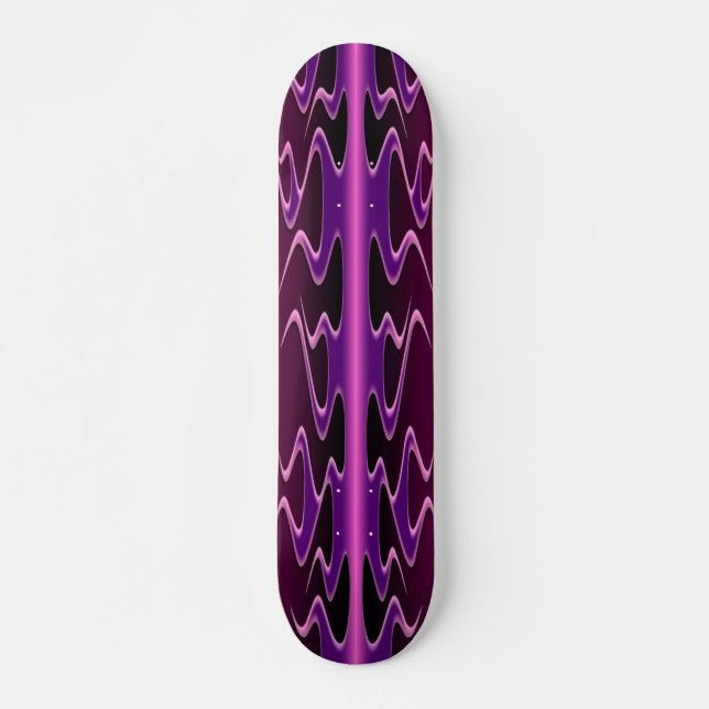 Lila Flames Skateboard (Framsida)