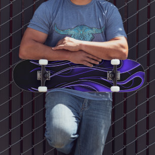 Lila Flames Skateboard