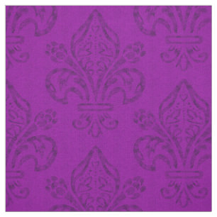 Lila Fleur de Lis New Orleans Mardi Gras Tyg