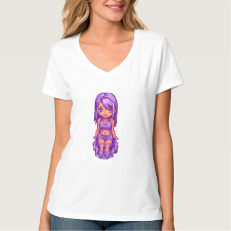 Lila flicka t shirt