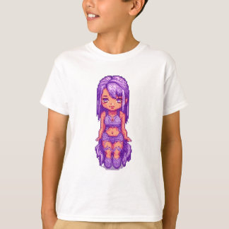 Lila flicka t shirt