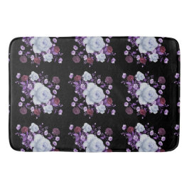 LILA FLÖDEN,SVART BAKGRUND BADRUMSMATTA