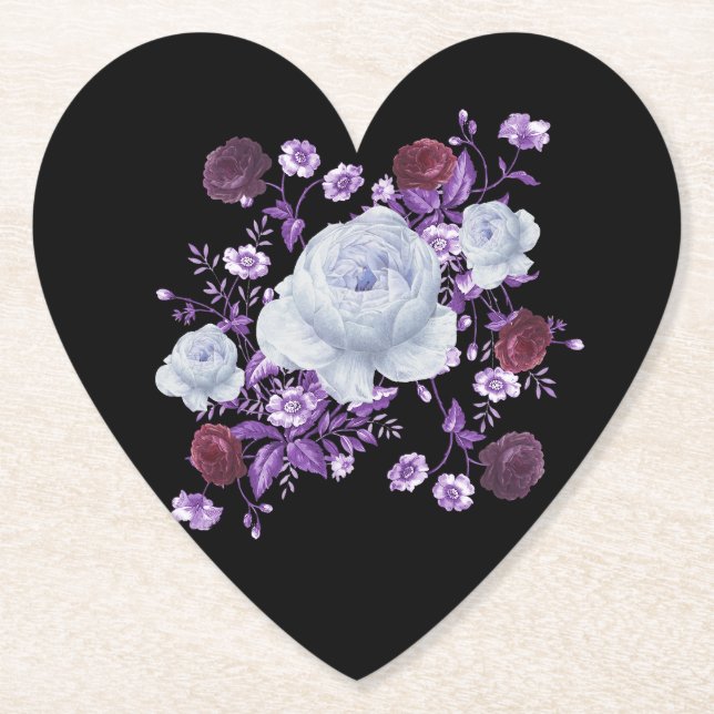 LILA FLÖDEN,SVART BAKGRUND UNDERLÄGG PAPPER (Framsida)