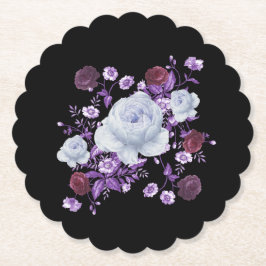 LILA FLÖDEN,SVART BAKGRUND UNDERLÄGG PAPPER